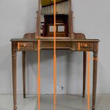 Coiffeuse en noyer massif, style Louis XVI 1900/1920
