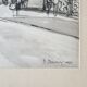 André Duculty (1912-1990) Ink wash on paper "Saint Germain en Laye, la terrasse" Signed