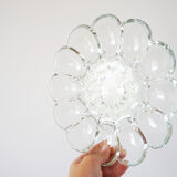 Flower glass presentation plates