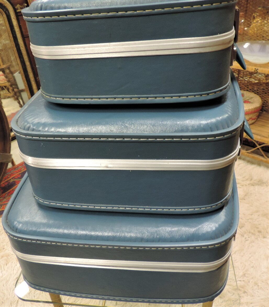 Set of three suitcases "Air France" 1960