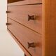 Italian floor to ceiling wall unit or room divider in teak, 1960s