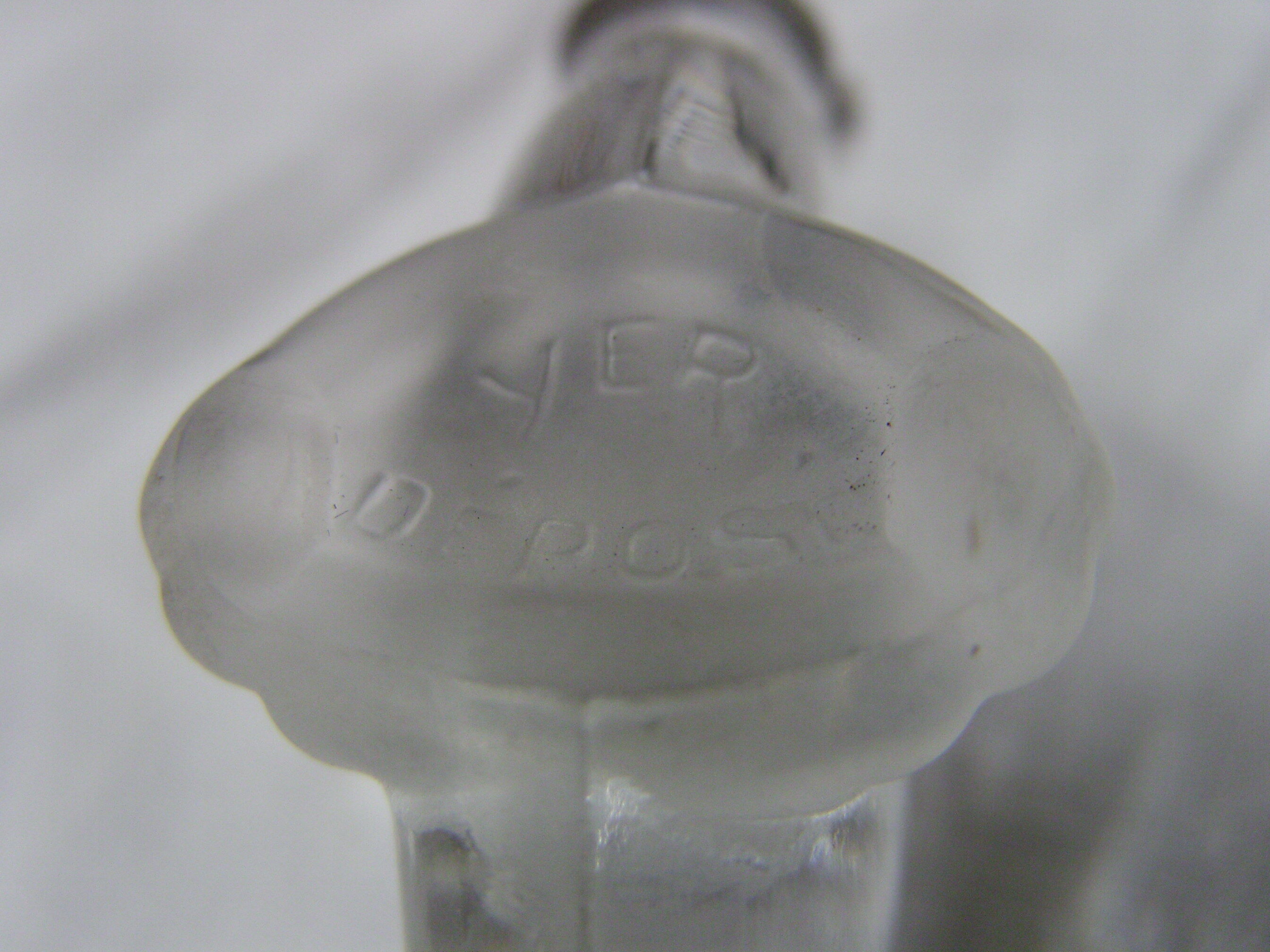 6 vintage animal glass knife holders