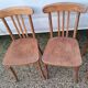 serie de 7 chaises de bistrot monobloc