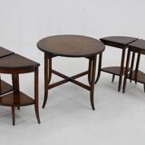 1930s Art Deco Nesting tables in Walnut , Czechoslovakia