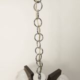 Mazzega Murano chandelier with 4 balls and teak, 1960