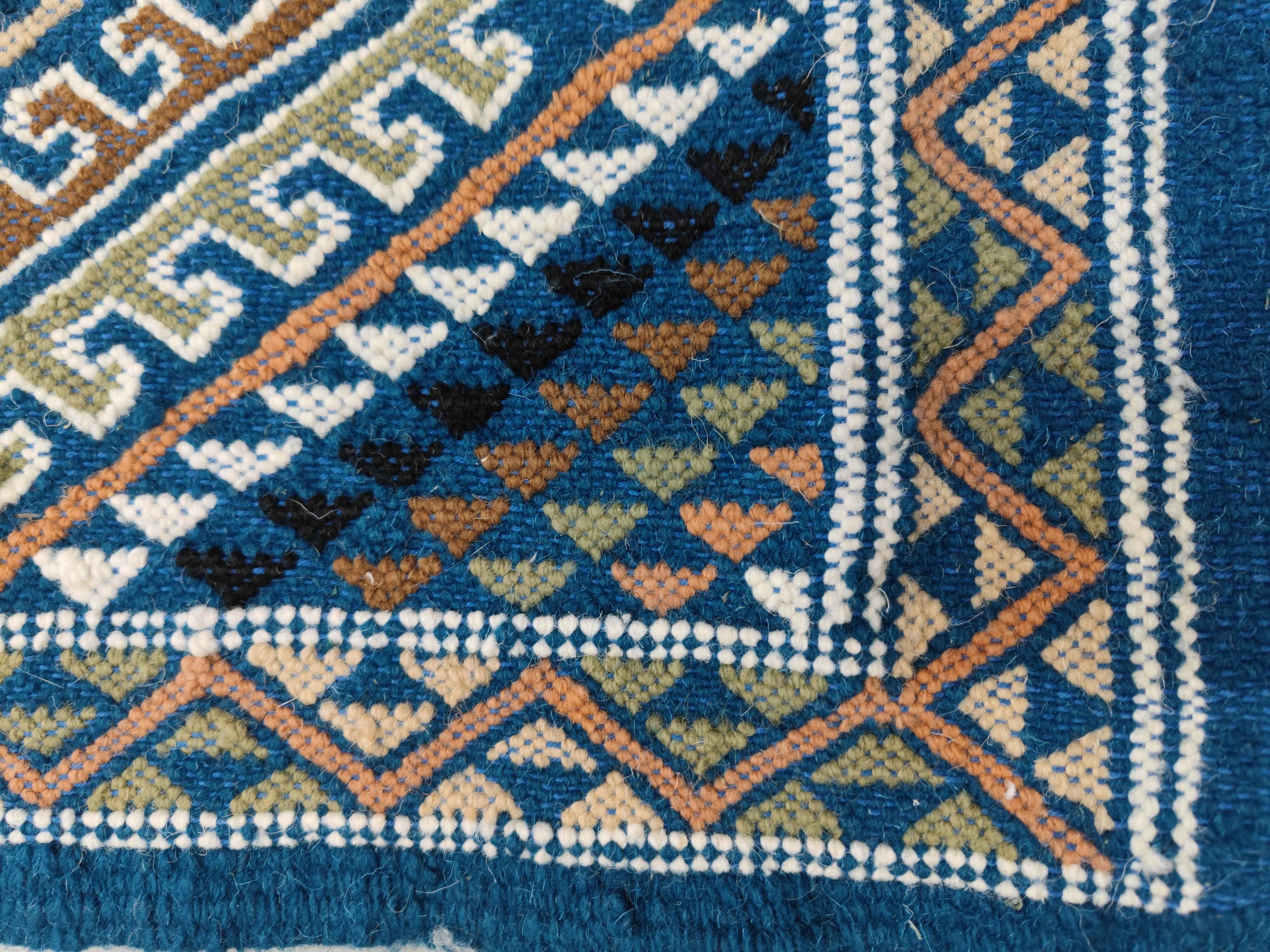 Certified top quality Margoum Blue Carpet