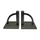 Pair of bookends in black lacquered steel design 60s