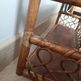 Rattan wall shelf 2 levels