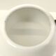 Enamelled kettle white border red and black