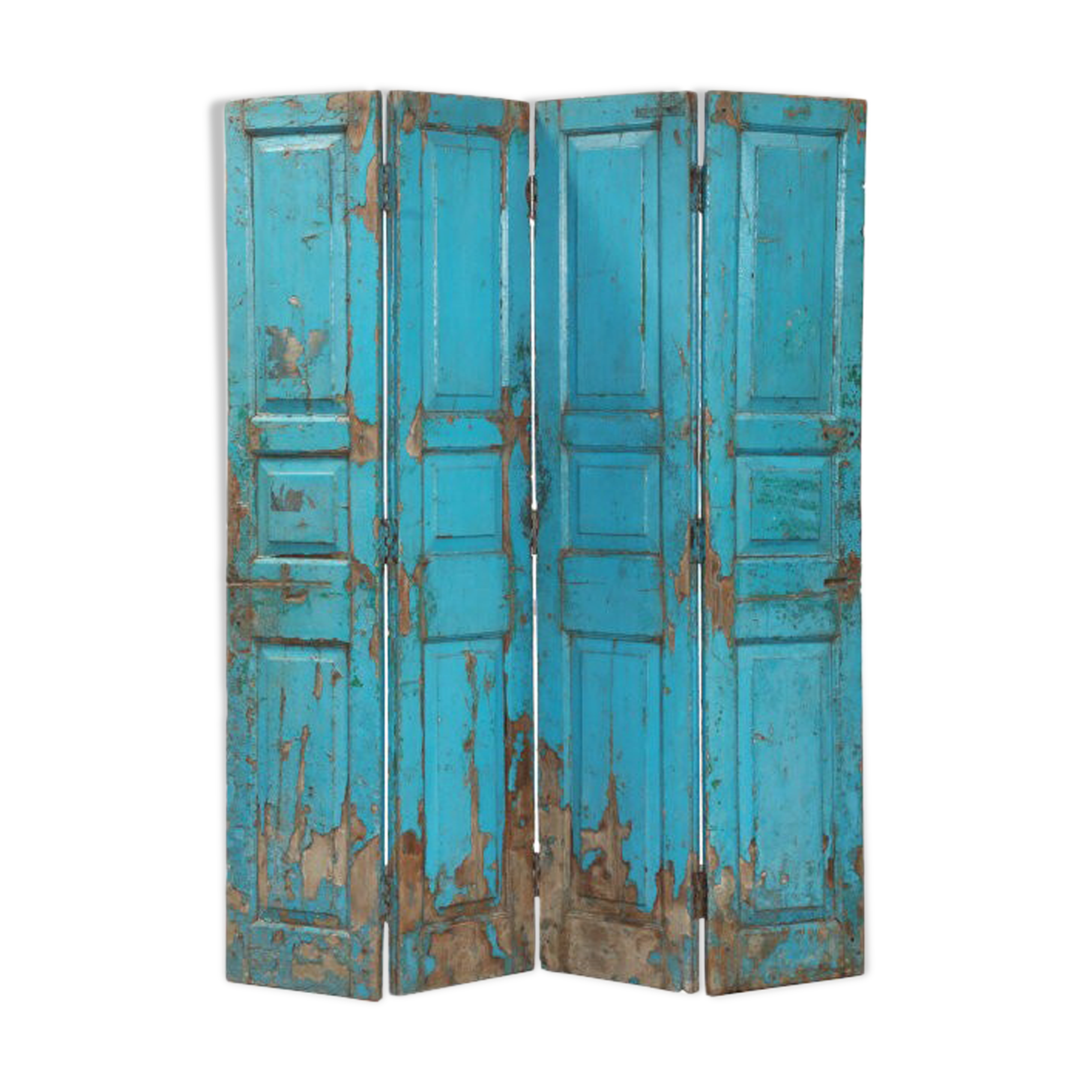 Blue screen patina of origin old teck india