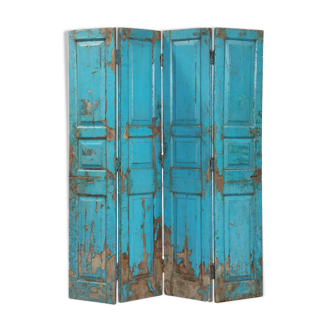 Blue screen patina of origin old teck india