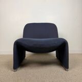Alky armchair in blue fabric by Giancarlo Piretti for Anonima Castelli