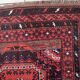 Tapis baloutche afghan ancien noué à la main 116 cm x 210 cm - rouge et marron (1C1195)