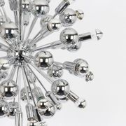 Grand Sputnik chrome chandelier in space style by Cosack, Germany, 1970s.
