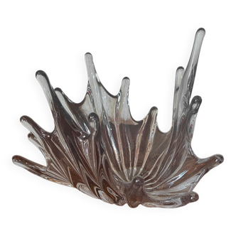 Flame-shaped crystal fruit cup