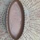 Glazed ceramic dish with fish pattern in relief friesbud melitta germany katen geschler 70