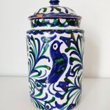 Oriental covered pot decoration flowers birds