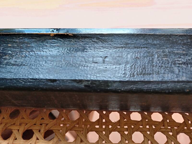 Set of 5 B32 Cesca chairs black lacquer by Marcel Breuer 80s Made in Italy