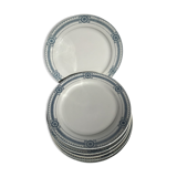 6 Flat Plates Iron Earth Carina U&C Sarreguemines (4lots)