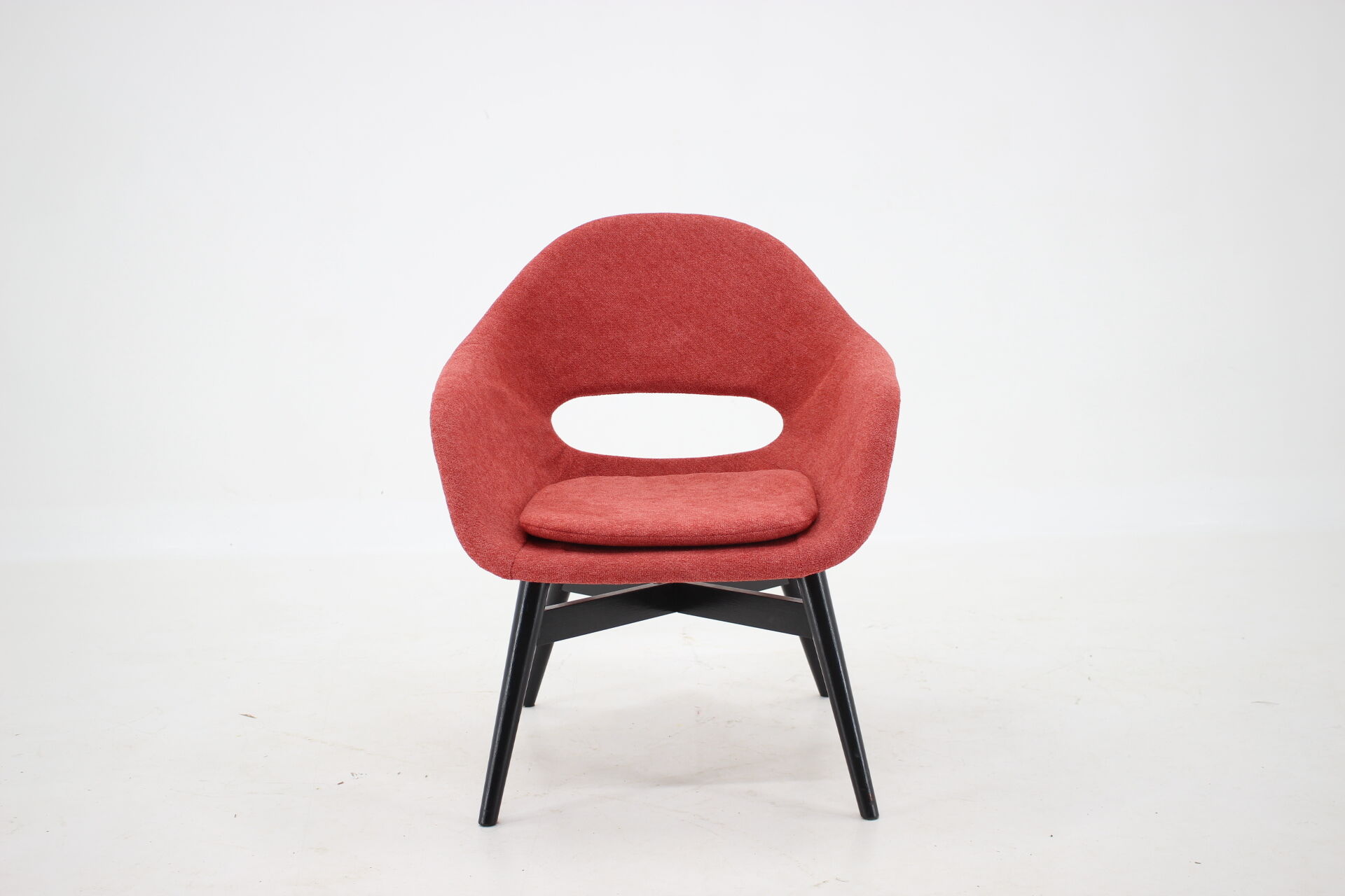 1960s Miroslav Navratil Fiberglass Shell Lounge Chair, Czechoslovakia