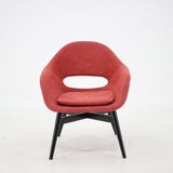 1960s Miroslav Navratil Fiberglass Shell Lounge Chair, Czechoslovakia