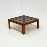Brutalist Italian coffee table by Caccia alla Volpe for Linea Arredo