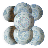 7 small deep plates Salins France