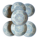 7 small deep plates Salins France