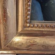 Louis Philippe mirror with pediment 148 x 95