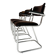 Set metal dining chairs in Gispen style (4), 1970s