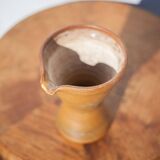 Vintage pitcher, vintage jug, pottery signed Paul Igom Bavil?, artisanal pottery, carafe, vase