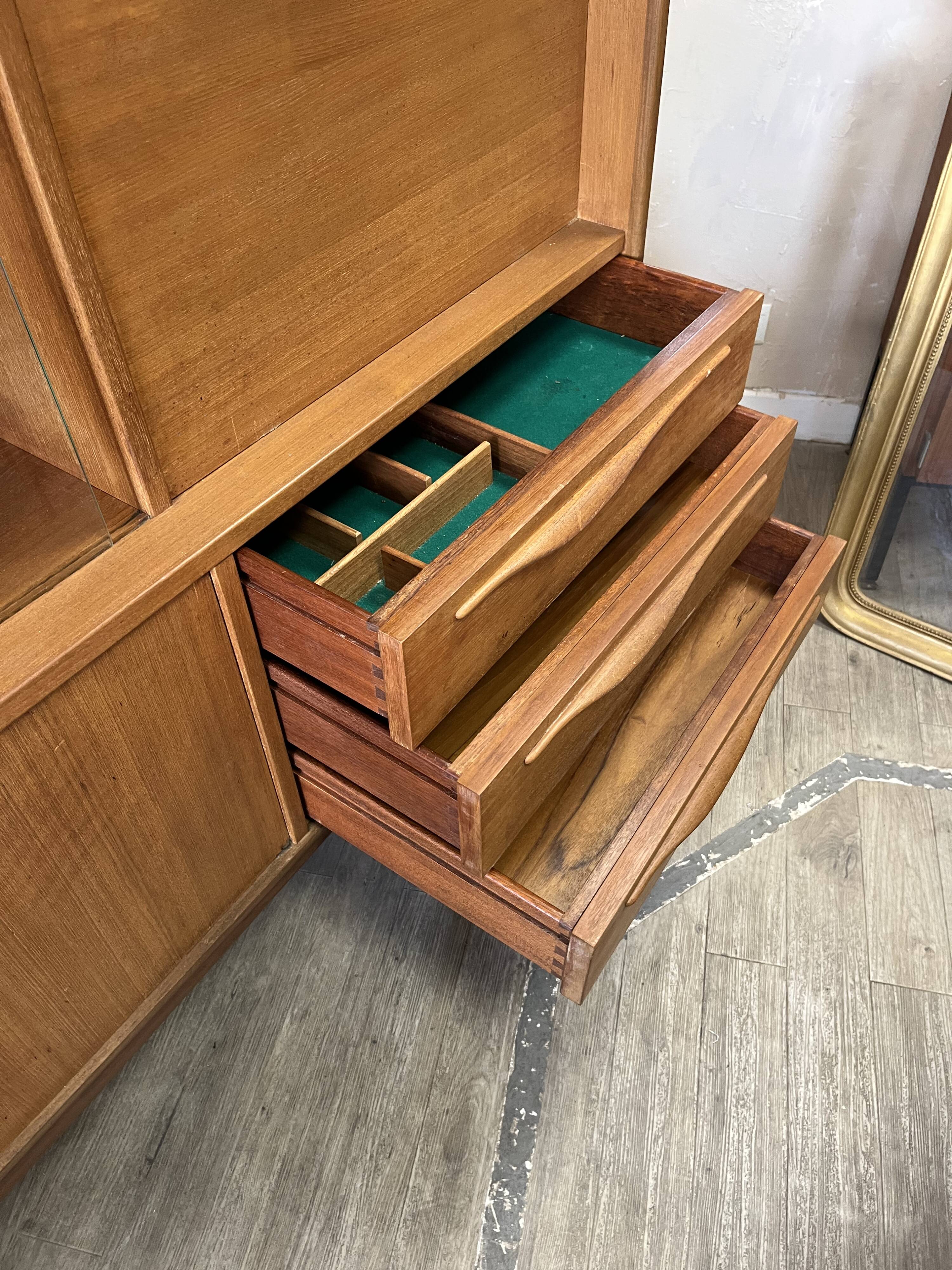 Enfilade haute scandinave en teck 1970
