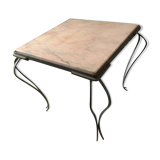 Table basse marbre rose