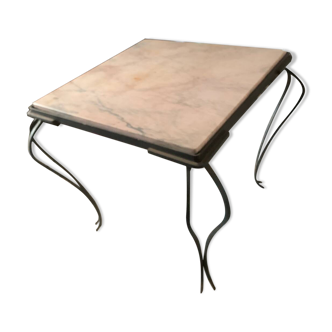 Table basse marbre rose