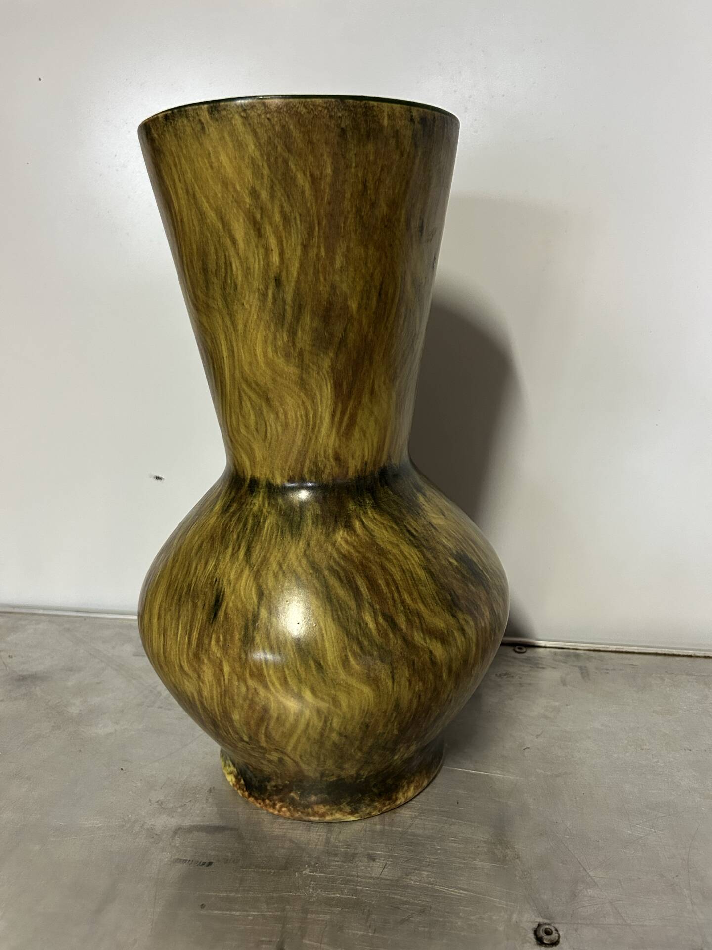 Hand-painted Saint Clement ceramic vase