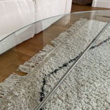 Round coffee table glass and steel design Kaeko Objekto Rafic Farah
