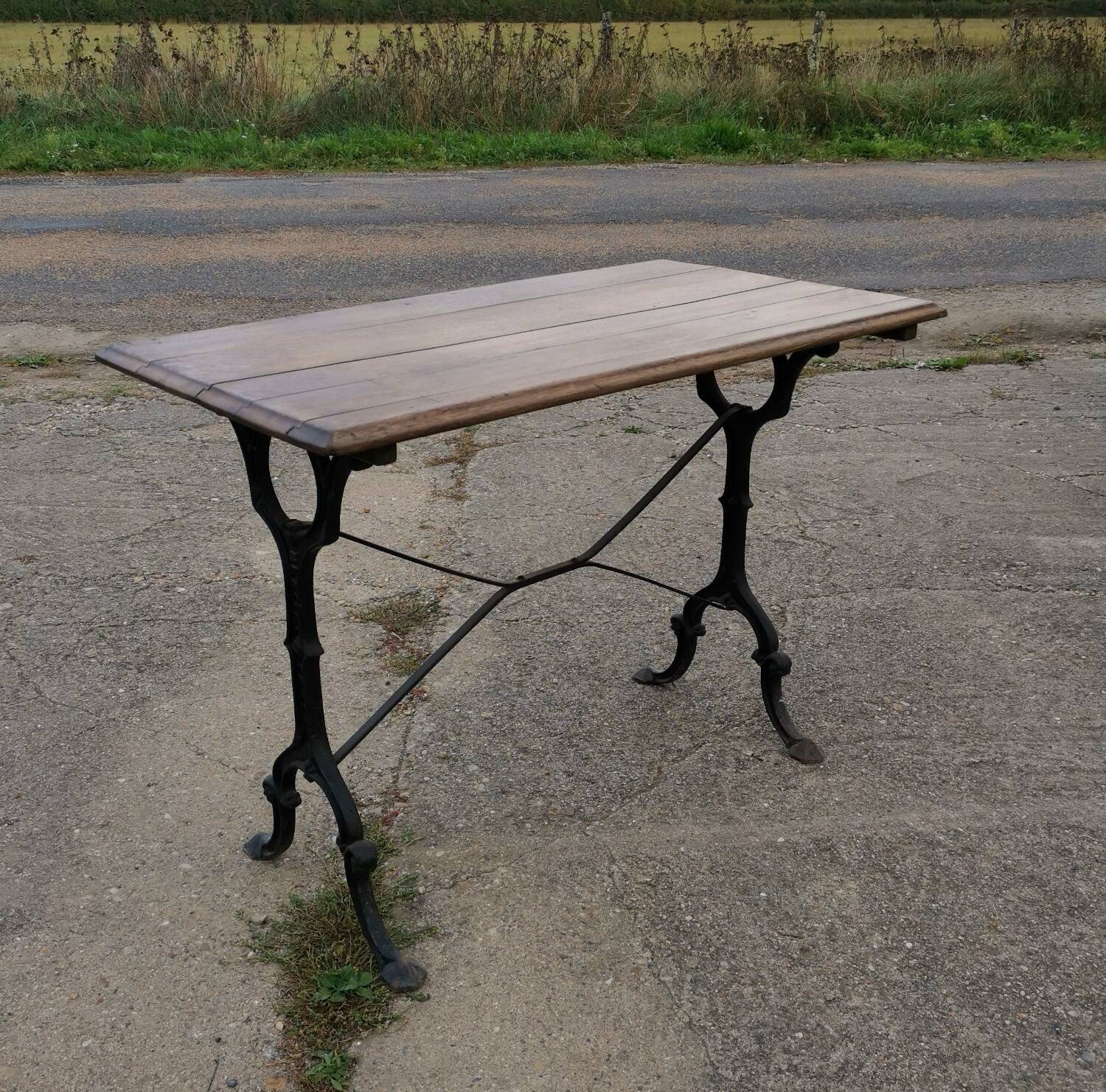 Antique bistro table by Martin Meallet Paris