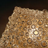 Pair vintage wall lights, bubble glass, 60s