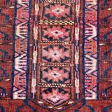 19th century Afghan Hatchlou tribal antique rug 131x140 cm
