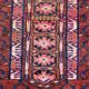 19th century Afghan Hatchlou tribal antique rug 131x140 cm