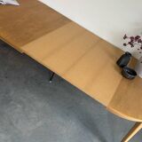 Vintage extendable round dining table Omann Jun