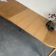 Vintage extendable round dining table Omann Jun