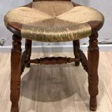 Art Nouveau chair in carved walnut