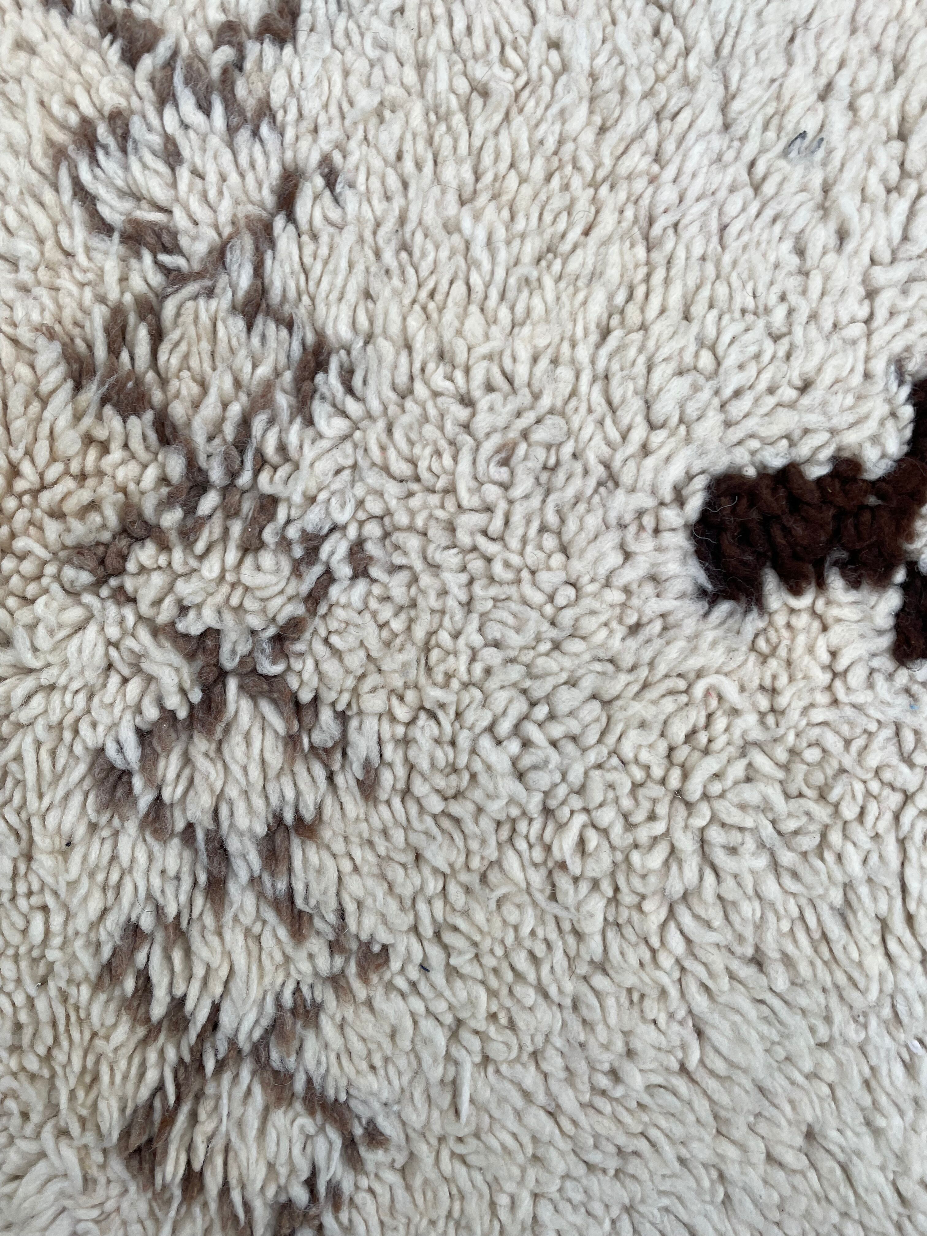 Carpet berbere beni ouarain diamonds 80x185 cm