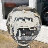 19th century crystal and bronze staircase ball