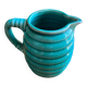 Pichet en céramique bleu-vert 1950