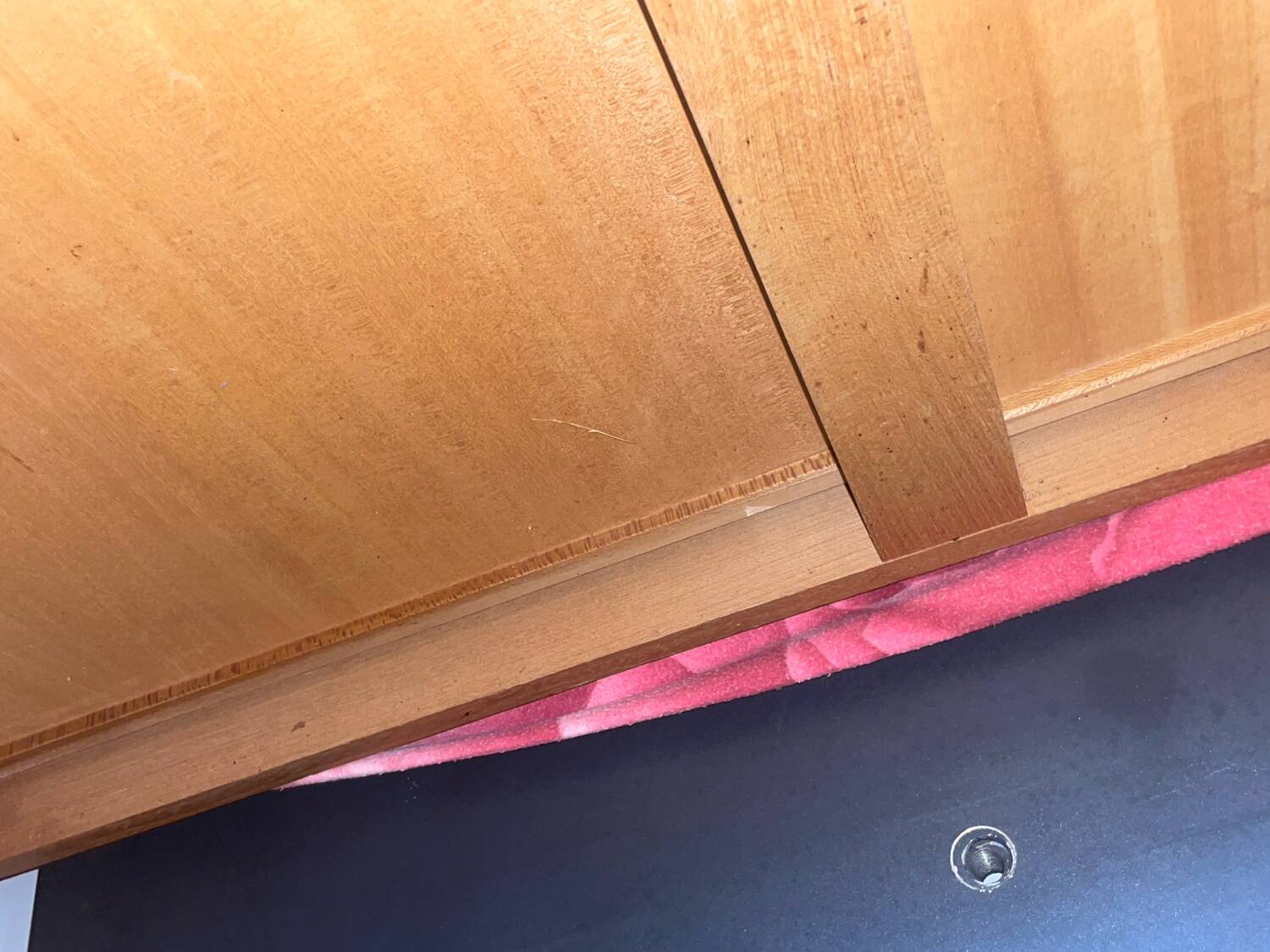 Elm desk published by Maison Regain, 1980