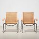 Marcel Breuer Pair of B35 Lounge Chairs for Thonet 1990s