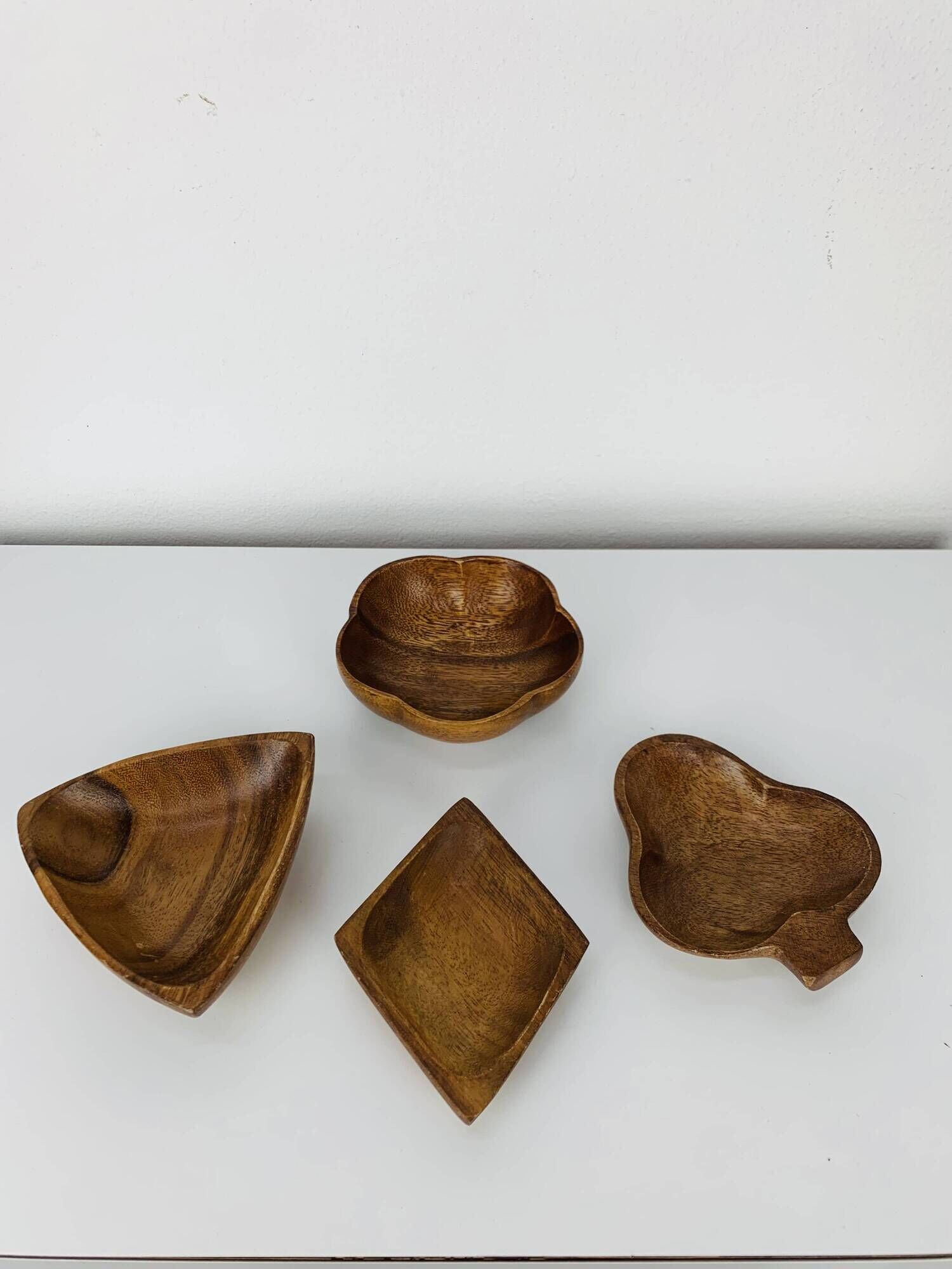 4 Scandinavian teak ramekins, 1960s