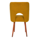 Chaise 'Shell' bouclé jaune ocre, années 1960
